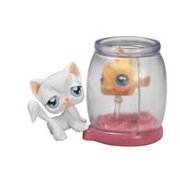 Зверюшки из серии 'Парочки' - Кошка и Рыбка, Littlest Pet Shop [50176]