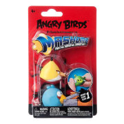 Дополнительный набор из двух птичек-мялок 'Сердитые птички' (Angry Birds Mashems), желтая и голубая птички, Tech4kids [50281]