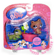Зверюшки из серии 'Парочки' - Енот и Игуана, специальная серия, Littlest Pet Shop [68656]