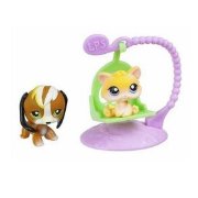 Зверюшки из серии 'Парочки' -  Бигль и Котенок, Littlest Pet Shop [51829]
