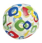 Пляжный надувной мяч 'Геометрические фигуры', прозрачный, 61см, Intex [59050NP]