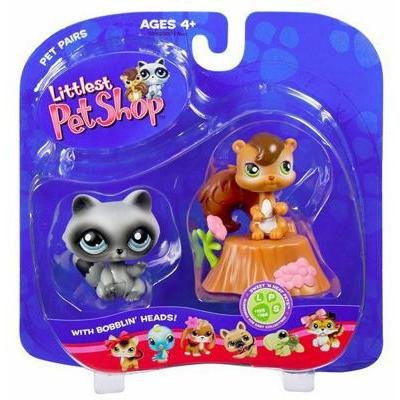 Зверюшки из серии 'Парочки' - Енот и Белка, Littlest Pet Shop [53662] Зверюшки из серии 'Парочки' - Енот и Белка, Littlest Pet Shop [53662]