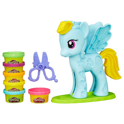 Набор для детского творчества с пластилином &#039;Стильный салон Радуги Дэш&#039; (Rainbow Dash Style Salon), из серии &#039;My Little Pony&#039;, Play-Doh/Hasbro [B0011] Набор для детского творчества с пластилином 'Стильный салон Радуги Дэш' (Rainbow Dash Style Salon), из серии 'My Little Pony', Play-Doh/Hasbro [B0011]