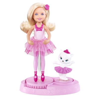 Кукла Челси 'Юная балерина с кошкой', из серии 'Балерина в розовых пуантах', Mattel Barbie [X8817] Кукла Челси 'Юная балерина с кошкой', из серии 'Балерина в розовых пуантах', Mattel [X8817]