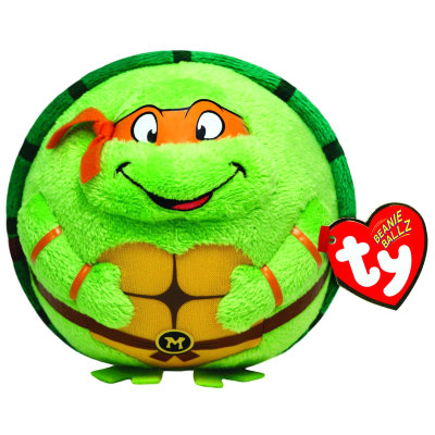 Мягкая игрушка 'Черепашка-ниндзя Микеланджело круглая', из серии Beanie Ballz, 11 см, TY [38256] Мягкая игрушка 'Черепашка-ниндзя Микеланджело круглая', из серии Beanie Ballz, 11 см, TY [38256]