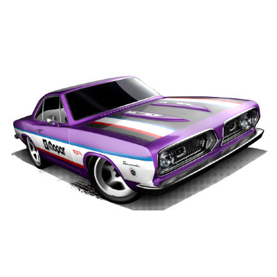 Коллекционная модель автомобиля Plymouth Barracuda Formula S 1968 - HW Showroom 2013, сиреневый металлик, Mattel [X1626] Коллекционная модель автомобиля Plymouth Barracuda Formula S 1968 - HW Showroom 2013, сиреневый металлик, Mattel [X1626]