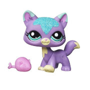Одиночная сверкающая зверюшка 2011 - Кошка, Littlest Pet Shop, Hasbro [36364]