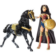Кукла 'Чудо-женщина на коне' (Wonder Woman & Horse), из серии 'Wonder Woman', Barbie, Mattel [FDF44]