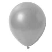 Воздушные шарики серебристые, 10 шт, Everts [45711]