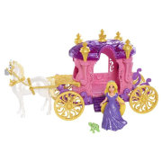 Игровой набор 'Королевская карета Рапунцель' (Rapunzel's Royal Carriage), c мини-куклой 10 см, из серии 'Принцессы Диснея', Mattel [BDK06]