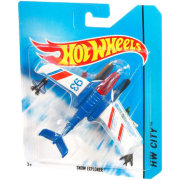 Коллекционная модель самолета Snow Explorer - HW City 2014, сине-белая, Hot Wheels, Mattel [CHY46]