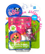 Зверюшка с дневником - Бостон-терьер, Littlest Pet Shop - Pet Sitters Club Collector Hanfbook #2 - серия "Получи Петуха", Hasbro [34144]