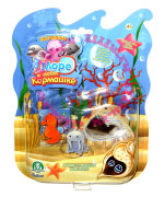 Набор 'Морской конёк, медуза, кит', +1 секретная зверюшка, из серии 'Море в моём кармашке' (In my pocket), Giochi Preziosi [GPH01280-6]
