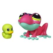Одиночная сверкающая зверюшка 2011 - Лягушка, Littlest Pet Shop, Hasbro [36365]