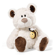 Мягкая игрушка 'Медвежонок кремовый', с пчелкой на магните, сидячий, 35 см, коллекция 'Классические медведи', NICI [36970]
