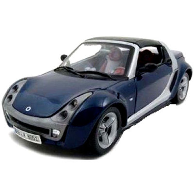 Модель автомобиля Smart Roadster 1:24, синий металлик, из серии Bijoux Collezione, BBurago [18-22064] Модель автомобиля Smart Roadster 1:24, синий металлик, из серии Bijoux Collezione, BBurago [18-22064]