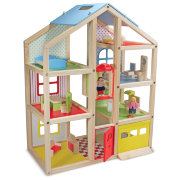 Игровой набор 'Деревянный трехэтажный дом с лифтом и мебелью' (Hi-Rise Dollhouse), Melissa & Doug [2462/12462]