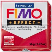 Полимерная глина FIMO Effect Metallic Ruby Red, рубиновый металлик, 56г, FIMO [8020-28]