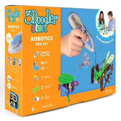 Набор с 3D-ручкой &#039;Роботы&#039;, 3Doodler Start [3DS-ROBP-MUL-R] Набор с 3D-ручкой 'Роботы', 3Doodler Start [3DS-ROBP-MUL-R]