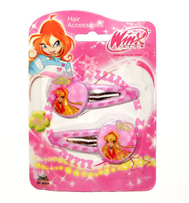 Заколки для волос 'Winx Club - Stella', 2шт., сиреневые [10356ss] Заколки для волос 'Winx Club - Stella', 2шт., сиреневые [10356ss]