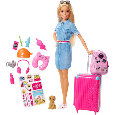 Кукла Барби (Barbie), из серии &#039;Путешествие&#039;, Barbie, Mattel [FWV25] Кукла Барби (Barbie), из серии 'Путешествие', Barbie, Mattel [FWV25]
