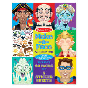Набор с наклейками 'Создай лицо - забавные персонажи', 20 лиц, 160 наклеек, Melissa&Doug [4237]