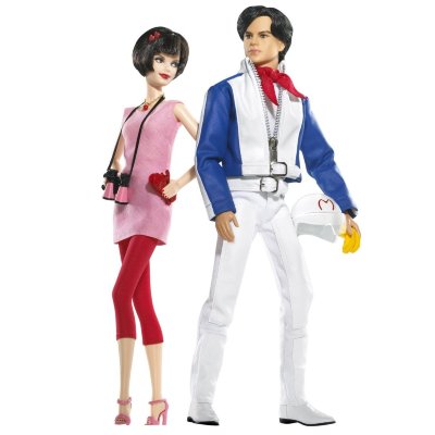 Куклы Кен и Барби 'Гонщики' (Speed Racer Ken &amp; Barbie), коллекционные, Mattel [M6592] Куклы Кен и Барби 'Гонщики' (Speed Racer Ken &amp; Barbie), коллекционные, Mattel [M6592]
