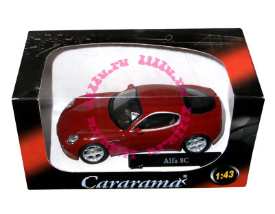 Модель автомобиля Alfa Romeo 8C, красная, 1:43, Cararama [143ND-34] Модель автомобиля Alfa Romeo 8C, красная, 1:43, Cararama [143ND-34]