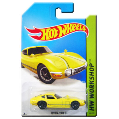 Модель автомобиля &#039;Toyota 2000 GT&#039;, желтая, HW Workshop, Hot Wheels [BFF53] Модель автомобиля 'Toyota 2000 GT', желтая, HW Workshop, Hot Wheels [BFF53]
