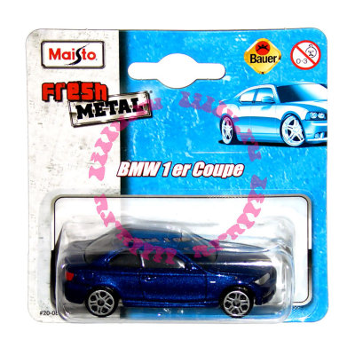 Модель автомобиля BMW 1 ER Coupe, синяя, 1:64-1:72, Maisto [15156-03] Модель автомобиля BMW 1 ER Coupe, синяя, 1:64-1:72, Maisto [15156-03]