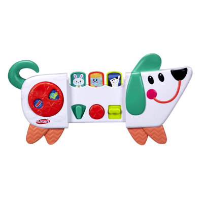 Развивающая игрушка &#039;Веселый щенок - возьми с собой&#039; (Bring Along Poppin&#039; Pup), портативная, Playskool, Hasbro [B4532] Развивающая игрушка 'Веселый щенок - возьми с собой' (Bring Along Poppin' Pup), портативная, Playskool, Hasbro [B4532]