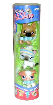 Зверюшки из серии 'Трио' - Овчарка, Сиамская Кошка и Собачка, Littlest Pet Shop [51251] Зверюшки из серии 'Трио' - Овчарка, Сиамская Кошка и Собачка, Littlest Pet Shop [51251]