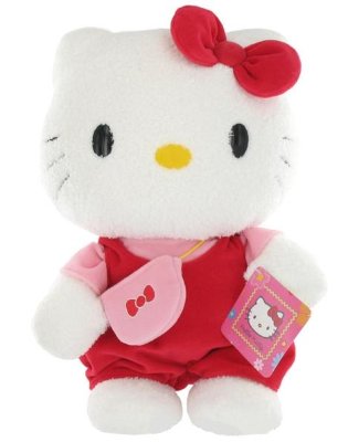 Мягкая игрушка &#039;Хелло Китти&#039;  (Hello Kitty), в красном, 27 см, Jemini [021498r] Мягкая игрушка 'Хело Китти' (Hello Kitty), в красном, 27 см, Jemini [021498r]