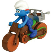 Игрушка 'Смурф Мастер Хэнди на мотоцикле', в коробке, The Smurfs, Mondo [71001-2]