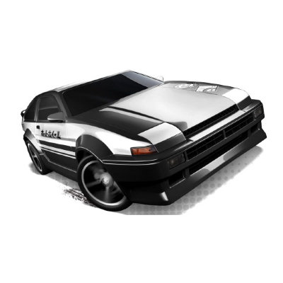 Коллекционная модель автомобиля Toyota AE-86 Corolla - HW City 2013, черная, Mattel [X1678] Коллекционная модель автомобиля Toyota AE-86 Corolla - HW City 2013, черная, Mattel [X1678]