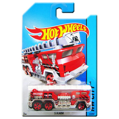 Модель пожарного автомобиля &#039;5 Alarm&#039;, красная, HW City, Hot Wheels [BFF94] Модель пожарного автомобиля '5 Alarm', красная, HW City, Hot Wheels [BFF94]

