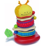 Деревянная развивающая игрушка-пирамидка 'Умная маленькая гусеница' (Baby Witty Worm), I'm Toy [12019]