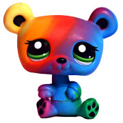 Игрушка 'Петшоп из мешка - Медвежонок Радуга', серия 6, Littlest Pet Shop, Hasbro [38654-2584]