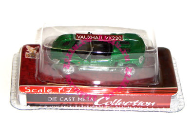 Модель автомобиля Vauxhall VX220 1:72, зеленый металлик, Yat Ming [72000-20] Модель автомобиля Vauxhall VX220 1:72, зеленый металлик, Yat Ming [72000-20]