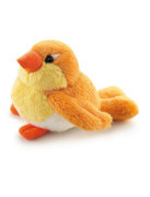 Мягкая игрушка 'Птичка оранжево-желтая', 9см, из серии 'Sweet Collection', Trudi [2943-016]