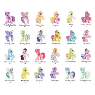 Мини-пони &#039;из мешка&#039; - 24 пони, полный комплект 3 серии 2012, My Little Pony [35581-set3] Мини-пони 'из мешка' - 24 пони, полный комплект 2 серии 2012, My Little Pony [35581-set2]