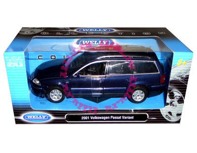 Модель автомобиля Volkswagen Passat Variant 2001, темно-синяя, 1:24, Welly [22427W-BL] Модель автомобиля Volkswagen Passat Variant 2001, темно-синяя, 1:24, Welly [22427W-BL]