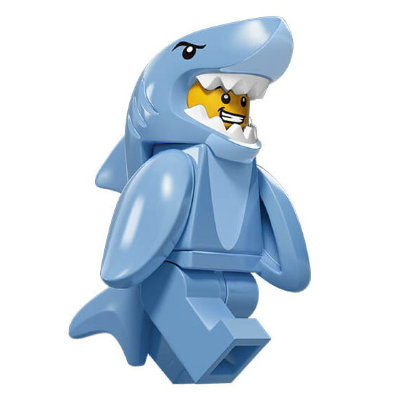 Минифигурка 'Человек в костюме акулы', серия 15 'из мешка', Lego Minifigures [71011-13] Минифигурка 'Человек в костюме акулы', серия 15 'из мешка', Lego Minifigures [71011-13]