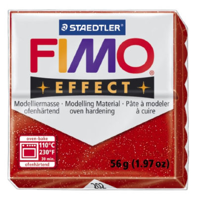 Полимерная глина FIMO Effect Glitter Red, красная с блестками, 56г, FIMO [8020-202] Полимерная глина FIMO Effect Glitter Red, красная с блестками, 56г, FIMO [8020-202]