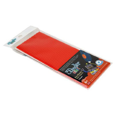 Дополнительные пластиковые стержни для 3D-ручки, красные, (Cherry Red), 3Doodler Start [3DS-ECO03-RED-24] Дополнительные пластиковые стержни для 3D-ручки, красные, (Cherry Red), 3Doodler Start [3DS-ECO03-RED-24]