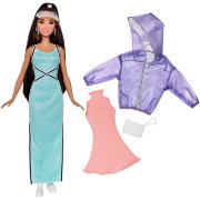 Кукла Барби с дополнительными нарядами, обычная (Original), из серии 'Мода' (Fashionistas), Barbie, Mattel [FJF71]