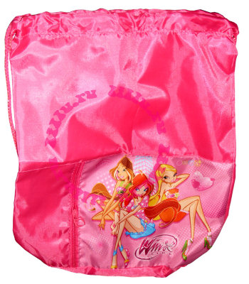 Мешок для сменной обуви 'Winx Club - City', с карманом, лёгкая ткань [МО-22-3/W] Мешок для сменной обуви 'Winx Club - City', с карманом, лёгкая ткань [МО-22-3/W]