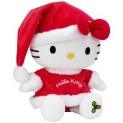 Мягкая игрушка 'Хелло Китти - Санта Клаус (Дед Мороз)' (Hello Kitty Santa), музыкальная, 27 см, Jemini [021837]