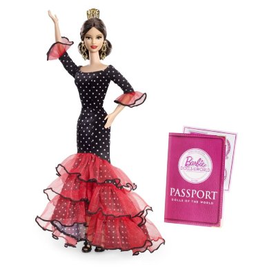 Барби Испания (Spain Barbie Doll) из серии &#039;Куклы мира&#039;, Barbie Pink Label, коллекционная Mattel [X8421] Барби Испания (Spain Barbie Doll) из серии 'Куклы мира', Barbie Pink Label, коллекционная Mattel [X8421]