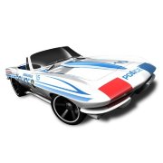 Коллекционная модель полицейского автомобиля Corvette 1969 - HW Main Street 2012, белая, Hot Wheels, Mattel [V5470]